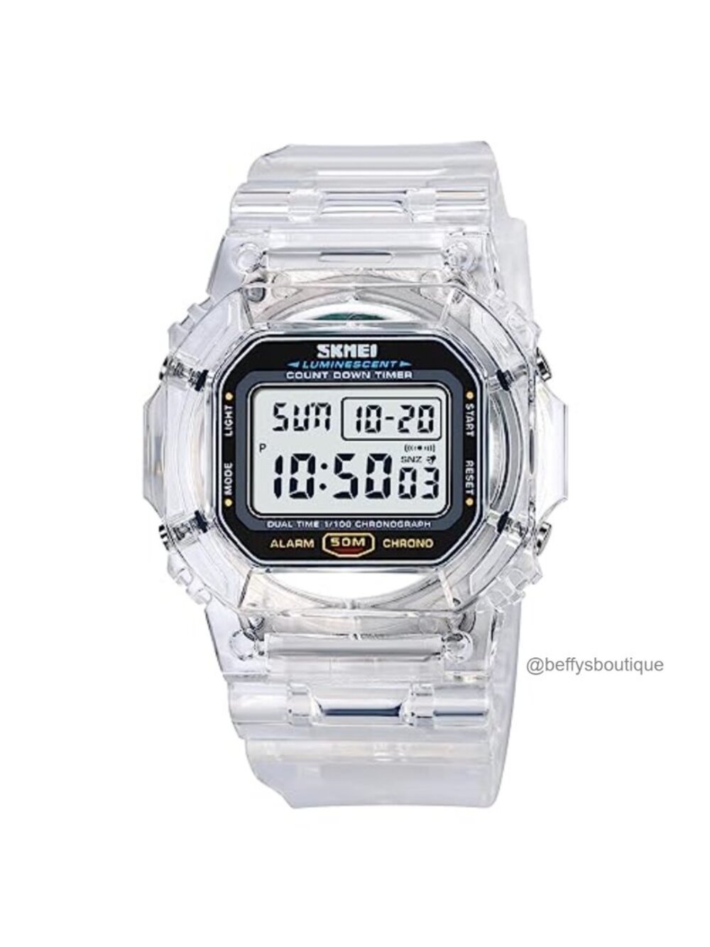 Gosasa Unisex Digital Sport Watch Stopwatch Alarm 50M Waterproof LED Light